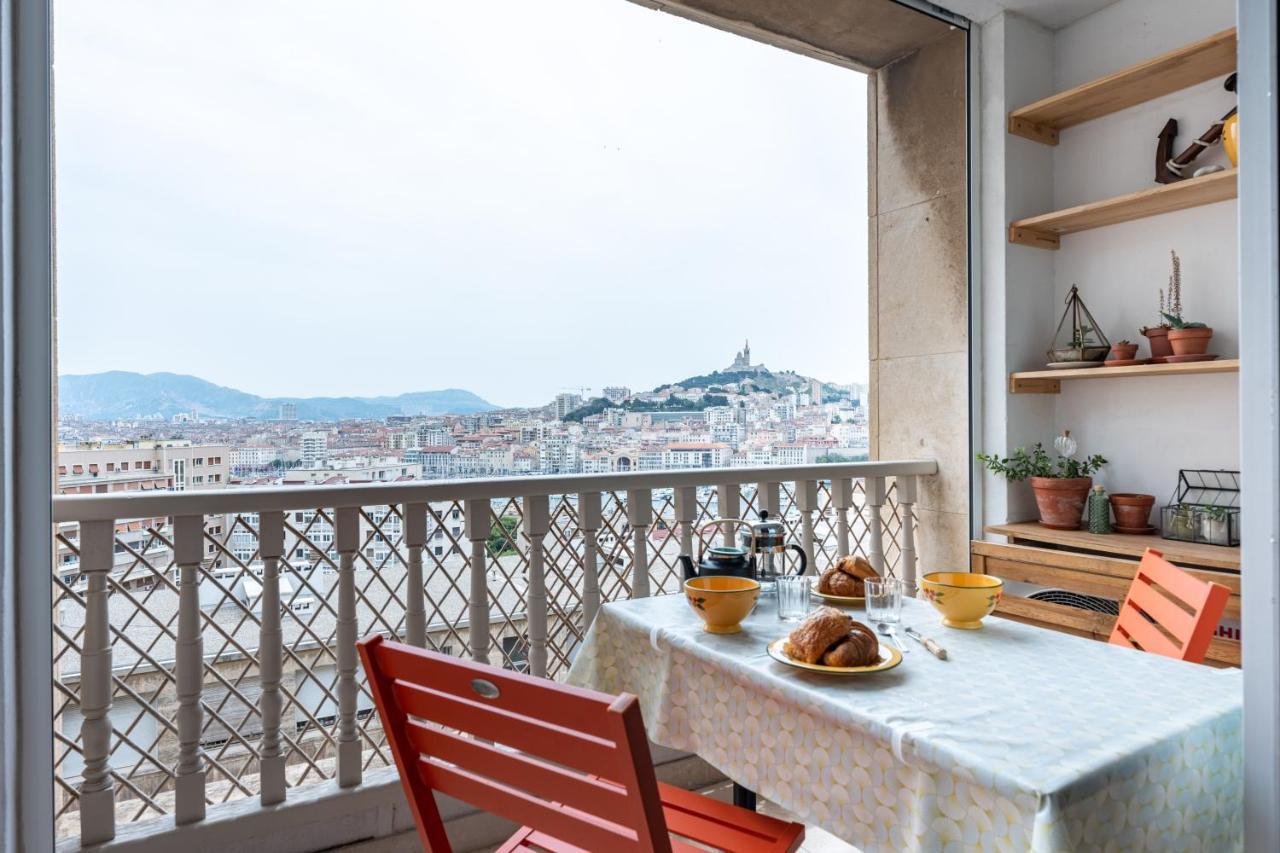 Blue Bay - Superbe Vue Sur Le Vieux Port Apartment Marseille Ngoại thất bức ảnh
